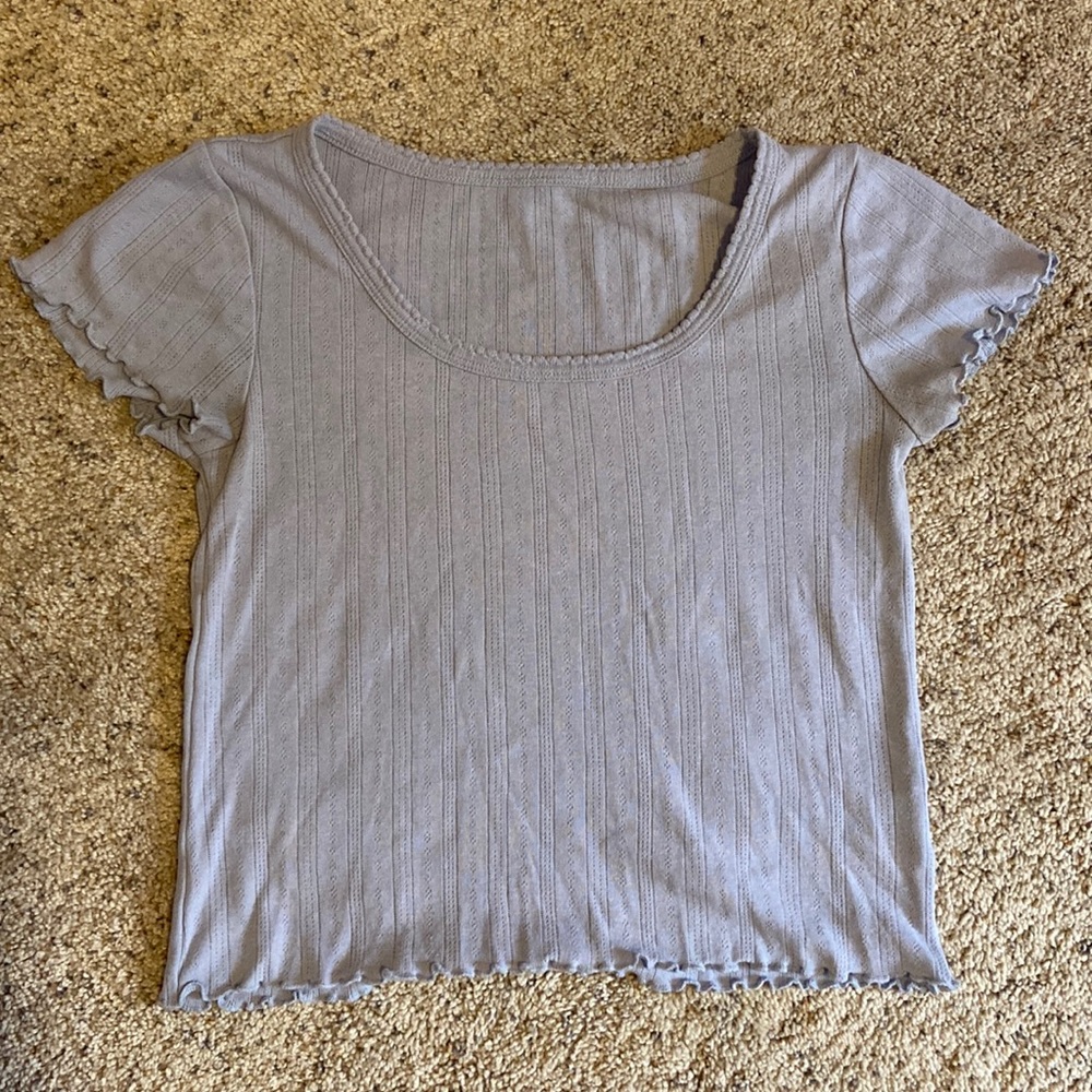 Women’s pale blue baby tee